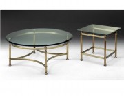Select Design ronde salontafel glas brons